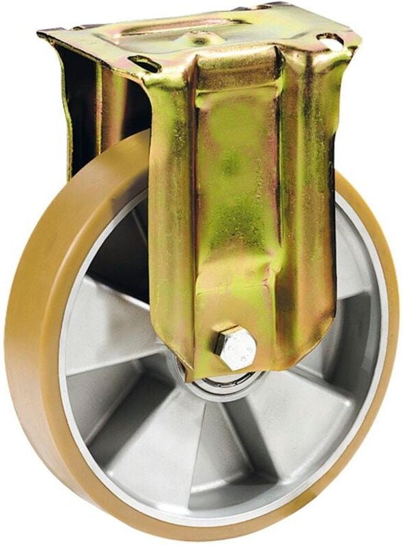 Dörner+helmer - Bockrolle Polyurethan Alu-Druckguss-Felge 100 mm 250 kg