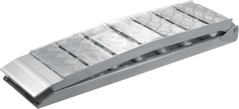 Wiltec Auffahrrampe 228 cm 680 kg für ATV Quad Motorrad, Aluminium Auffahrschiene faltbar, Verladerampe rutschsicher