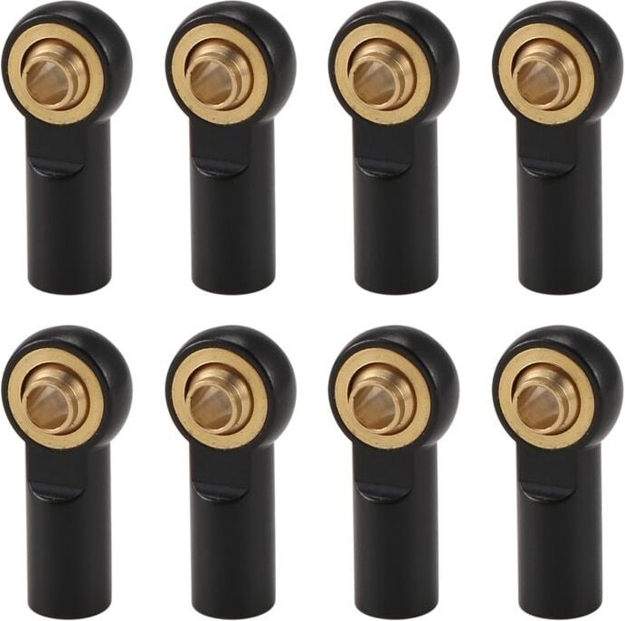 8 StÜCke M3 Gelenk Verbindungs Stange Stangen Dichtungen Kopf Spur für 1/10 rc Auto Schwarz