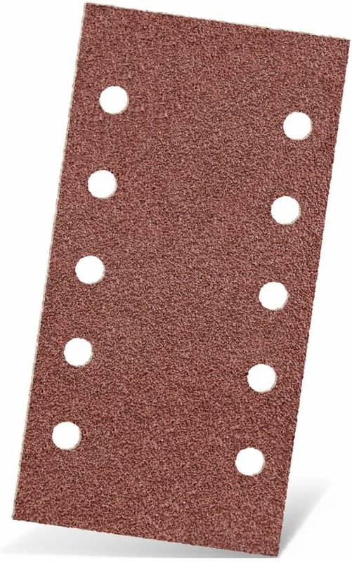 Red Klett-Schleifblätter, 230 x 115 mm, 10-Loch, f. Schwingschleifer, Normalkorund (50 Stk.) K240 - Menzer