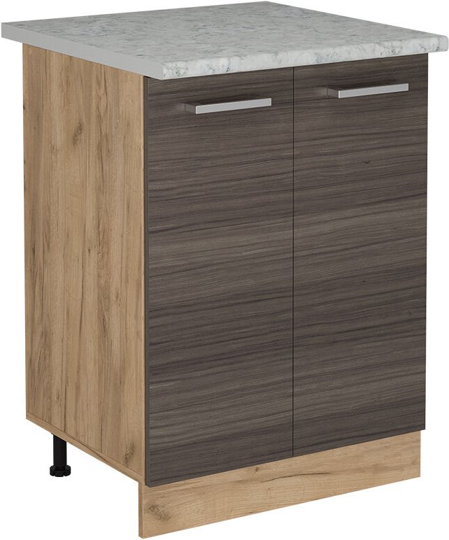 Vicco - Küchenunterschrank R-Line, Edelgrau, 60 cm ap Marmor