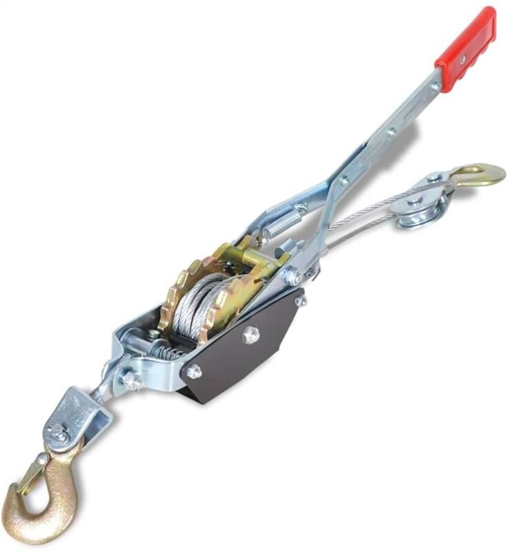 Seilzug 1000 kg mit zwei Gängen vidaXL