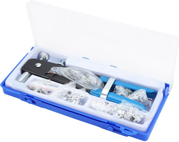 Decdeal 86-teiliges M3-M8 Nietpistolen-Einsatzwerkzeug Nietgerät Rivnut Nutsert Nietset