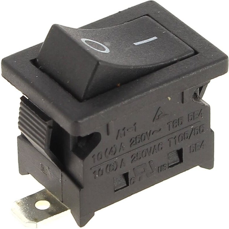 Schalter mit 2 schwarzen Kabelschuhen für Ryobi Schleifmaschine