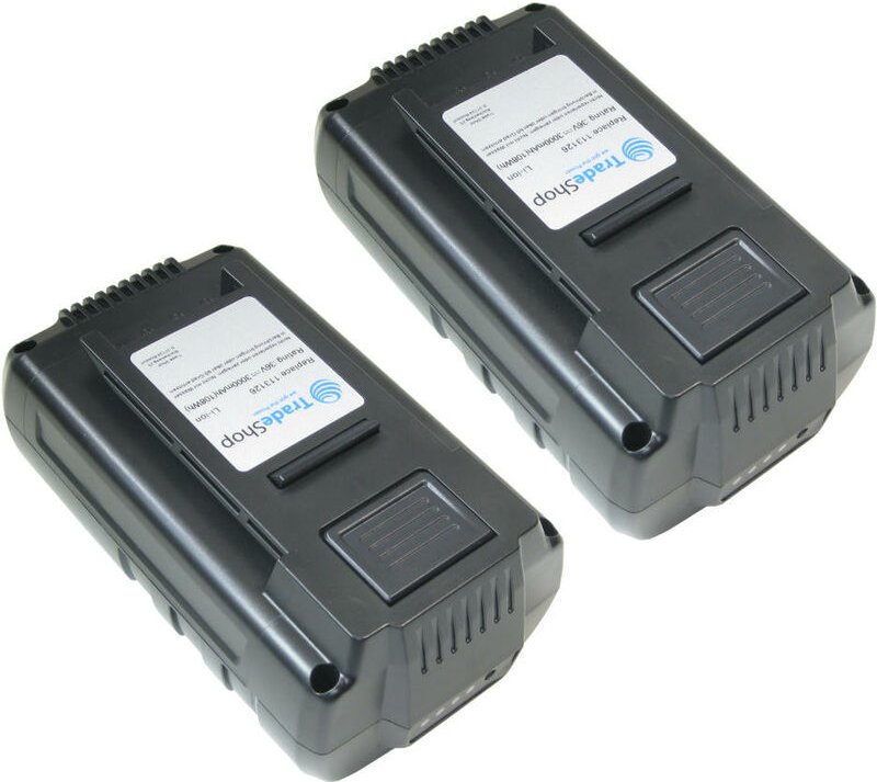 Trade-shop - 2x Premium Li-Ion Akku 36V / 3000mAh / 144Wh für Al-Ko lbv 4090 Akku-Laubsauger Moweo 46.5 Li sp Akku-Rasen...