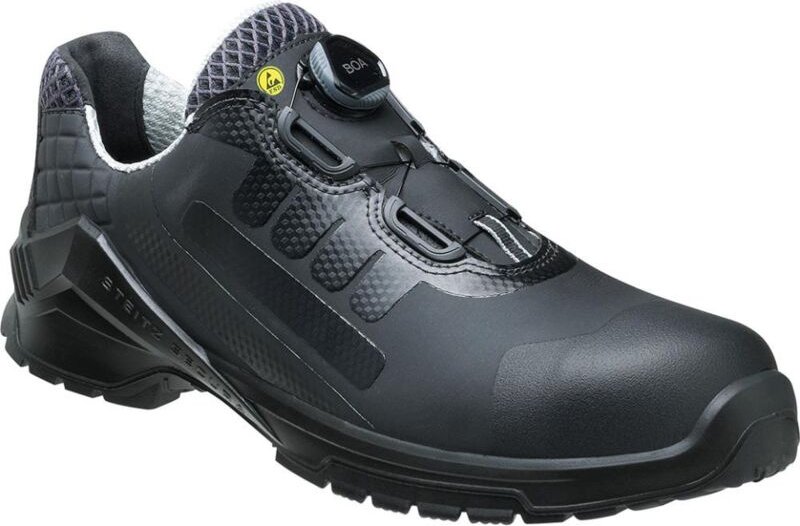 FP - Steitz Secura Sicherheitshalbschuh vd Pro 3500 Boa sf S3 esd src dguv Gr. 45 schwarz