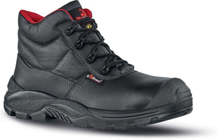 Hochschutzstiefel SQUIRREL S3 ESD UK SRC - Schwarz/Rot 44