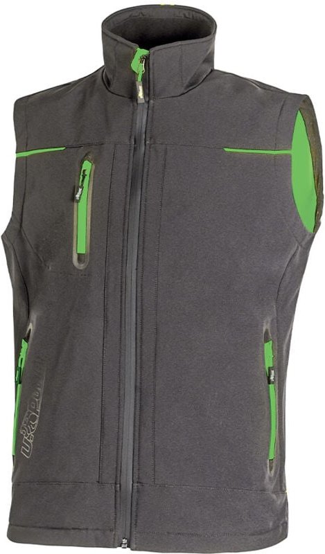 U-power - Softshell Weste Wasserdicht Atmungsaktiv Winddicht universe xl Grau