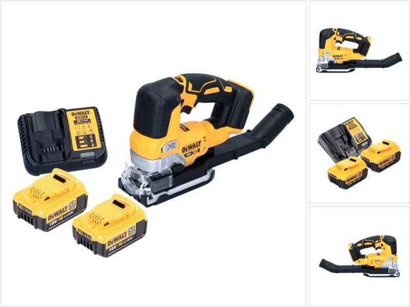 Dcs 334 M2 Akku Pendelhub Stichsäge 18 v Brushless + 2x Akku 4,0 Ah + Ladegerät - Dewalt