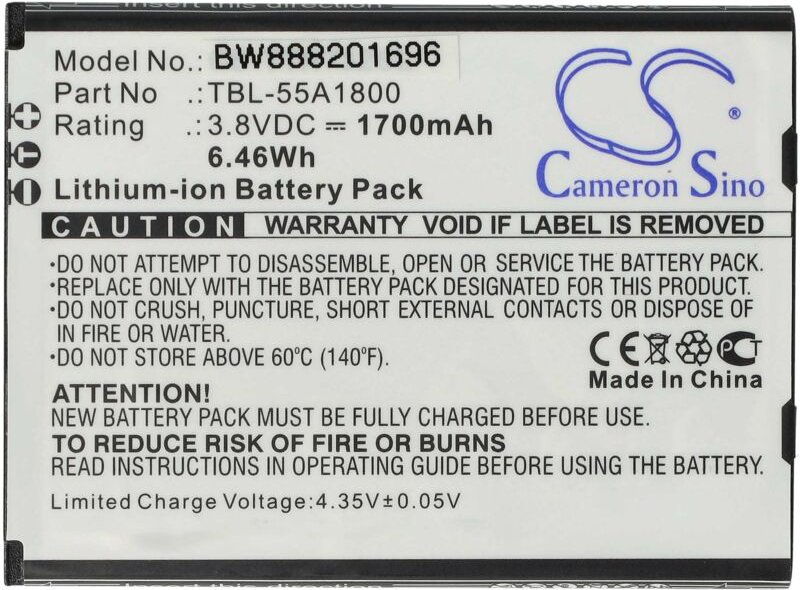 Vhbw - Akku Ersatz für TP-Link TBL-55A1800, TBL-55A2000 für Router Modem Hotspots (1700 mAh, 3,8 v, Li-Ion)
