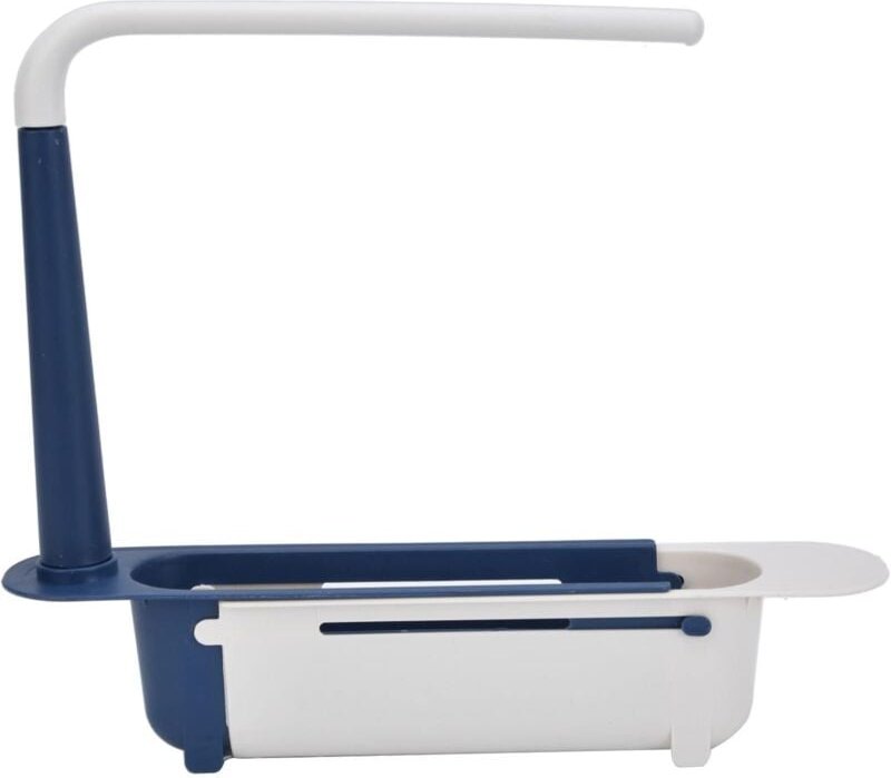 Ersandy - Spülbeckenregal, Küchenspüle-Schwammhalter, Teleskop-Spülbecken-Aufbewahrungsregal, frei, große Kapazität, pp,...