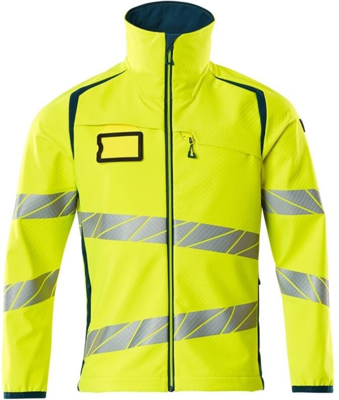 Accelerate safe Softshelljacke 19002-143-1744 Gr. 3XL hi-vis gelb/dunkelpetroleum - Mascot