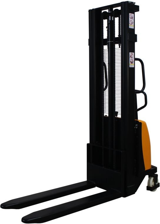 qteck Semi-Elektrischer Hochhubwagen HSE-Serie 1150mm Gabellänge Nylon/Tandem 1500kg Tragkraft 3000mm Hubhöhe