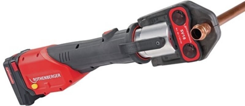 Rothenberger - Akku-Pressmaschine romax 4000 Basic Set inkl. 18V 4 Ah cas Akku