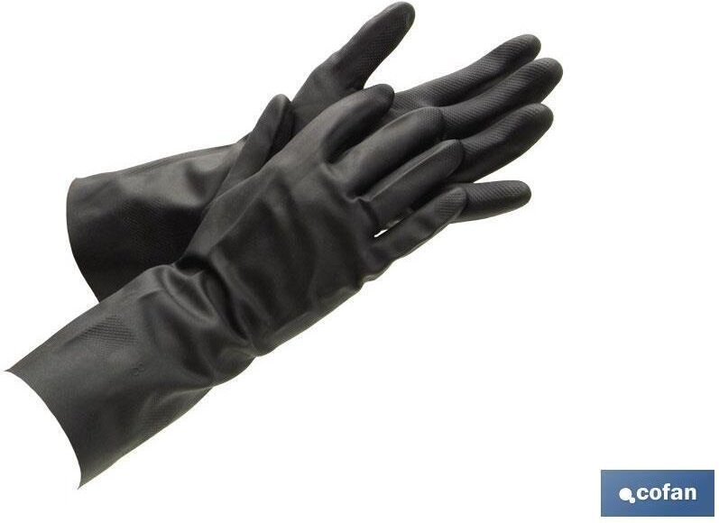 100 % schwarzer Neopren-Handschuh, Größe 9