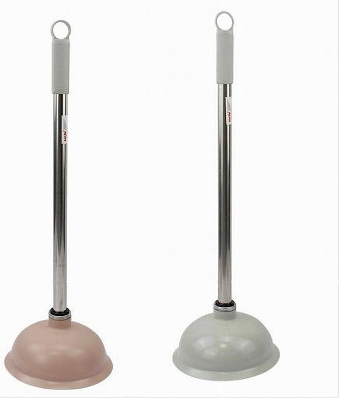 Trade Shop - sturalavandino scarico wc mit manico cromato ventosa in gomma vari color 10120 -