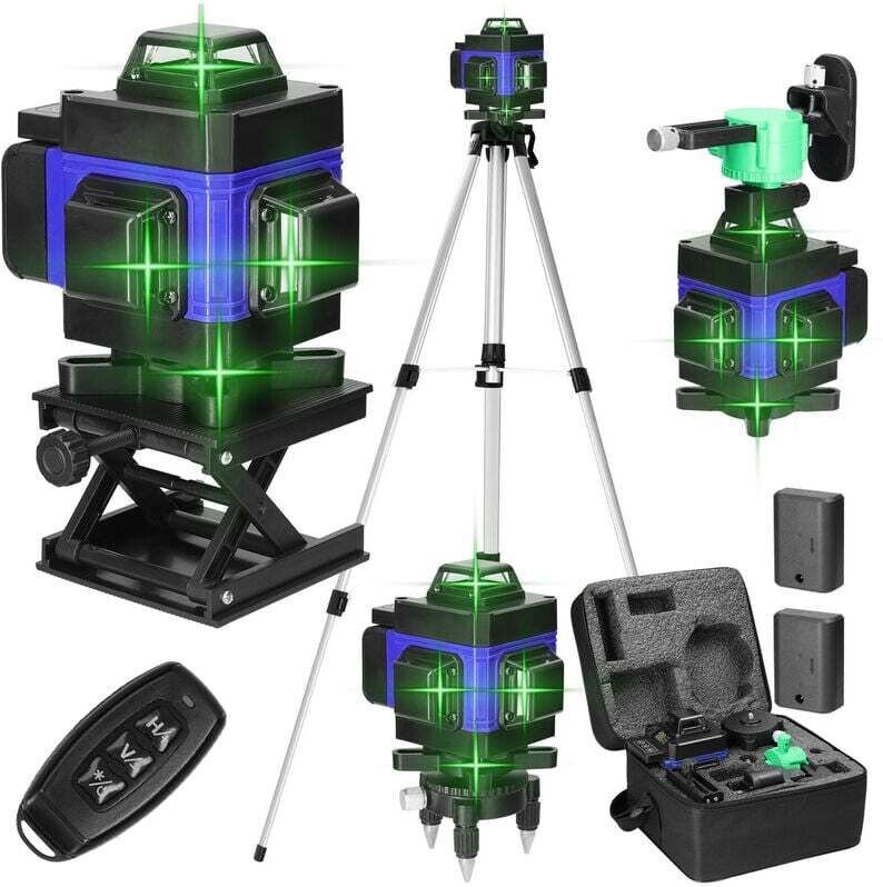 Multifunktionaler 4D-Laser mit 16 Linien, 3° Selbstnivellierende Maschine, über USB wiederaufladbares Nivellierwerkzeug ...