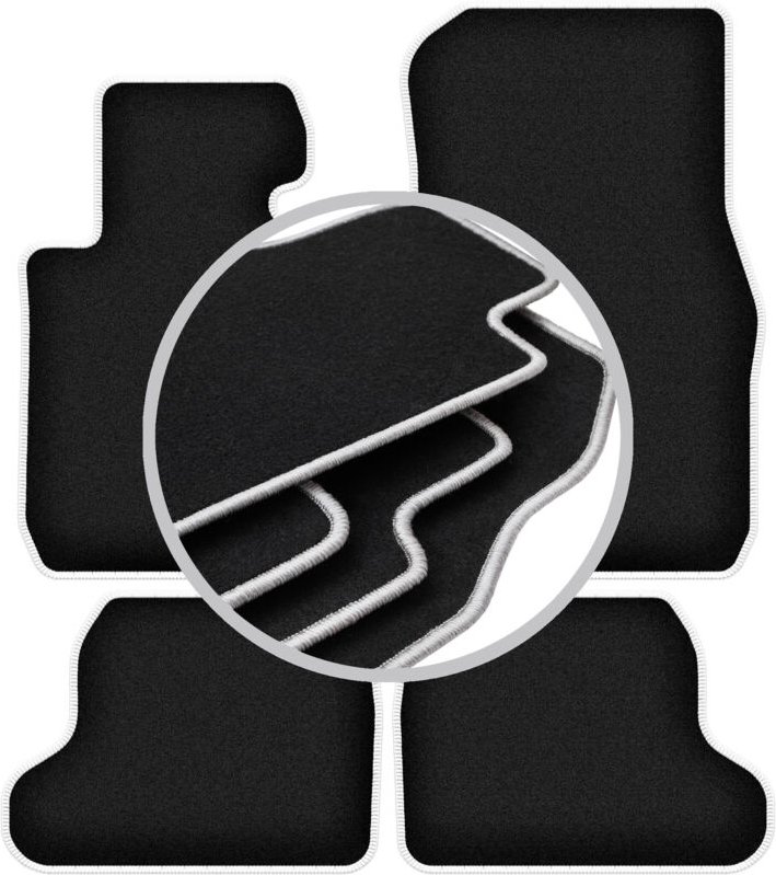 CARLUX-SILVER Autofußmatten für: BMW 1 F22 Coupé (2011-2019)