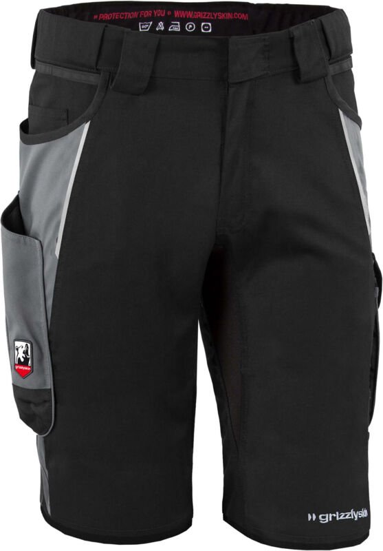 Grizzlyskin Shorts "IRON" schwarz/grau N42
