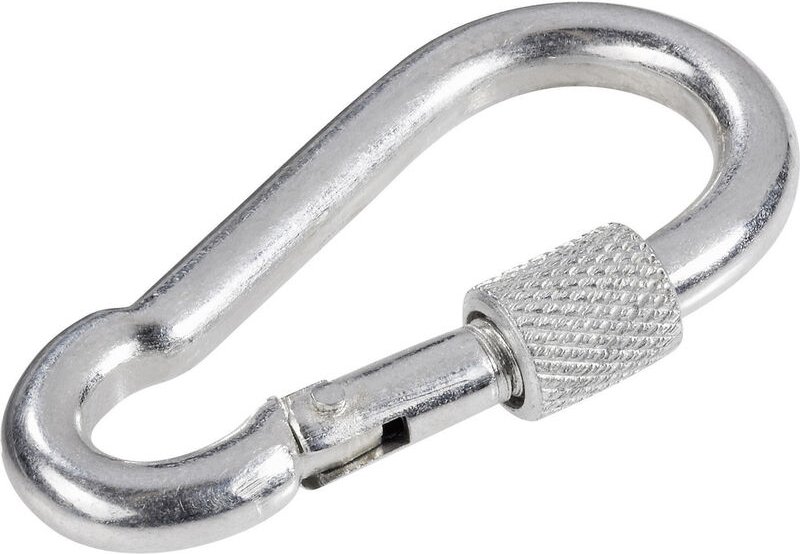 Toolcraft - 486759 Karabinerhaken mit Schraubverschluss (l x b) 60 mm x 6 mm