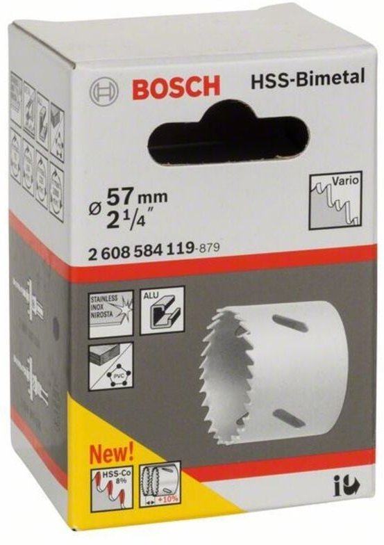 Lochsäge HSS-Bimetall für Standardadapter 57 mm, 2 1/4' - Bosch