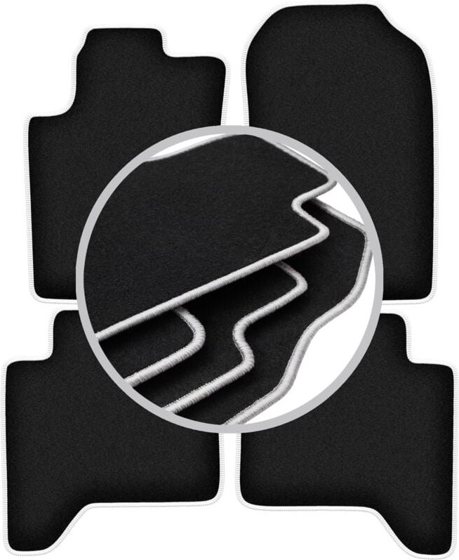 CARLUX-SILVER Autofußmatten für: Ford Ranger Raptor Pickup (2019-)