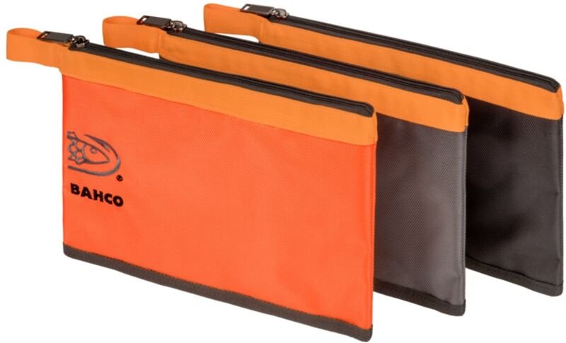 Verschließbare Werkzeugtaschen, 3 Stück im Set - 145 mm - Bahco