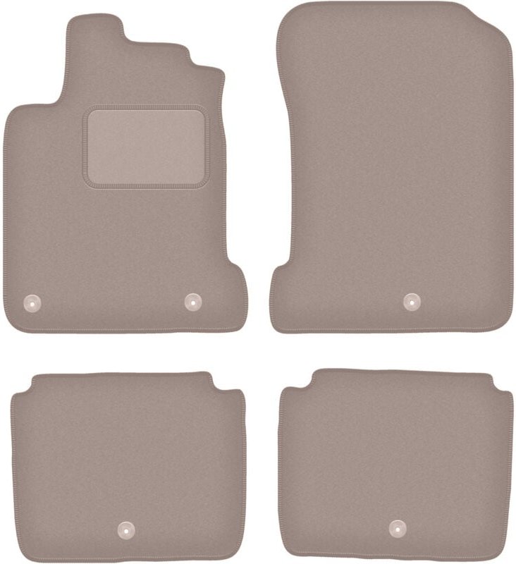 Beige Veloursmatten für: Renault Latitude Limousine (2010-2015)
