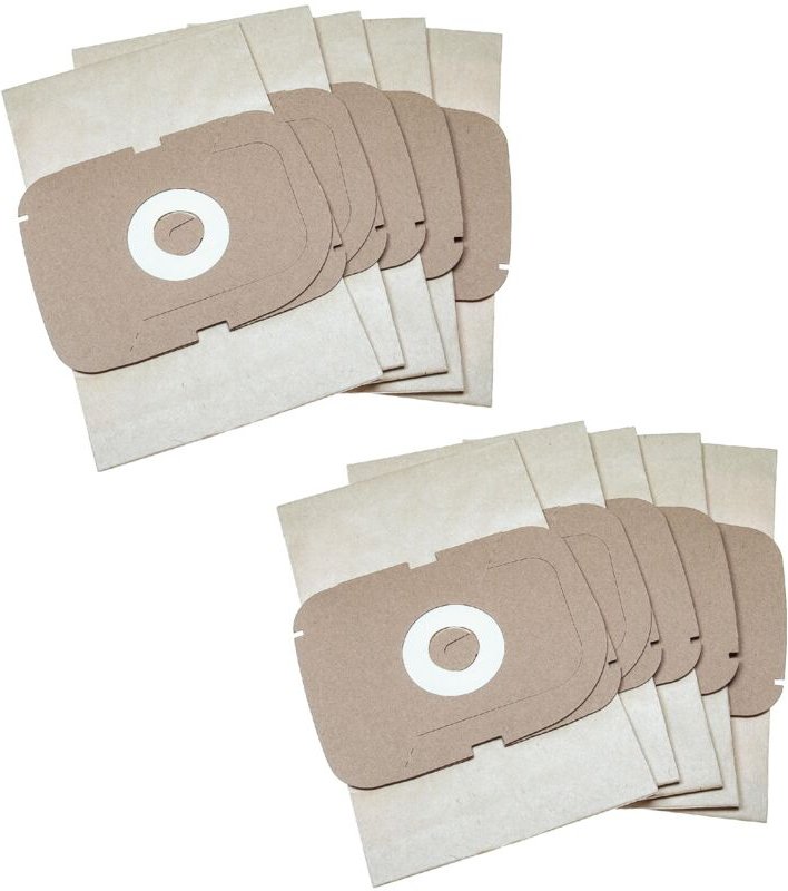 10x Staubsaugerbeutel Ersatz für Lux 111000150 für Staubsauger - Papier, 26cm x 16cm, sandfarben - Vhbw