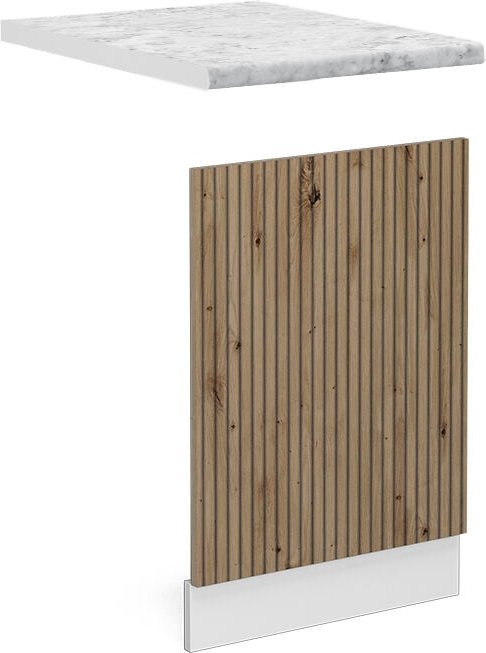 Vicco - Frontblende R-Line, Artisan-Eiche, 45 cm , ap Marmor