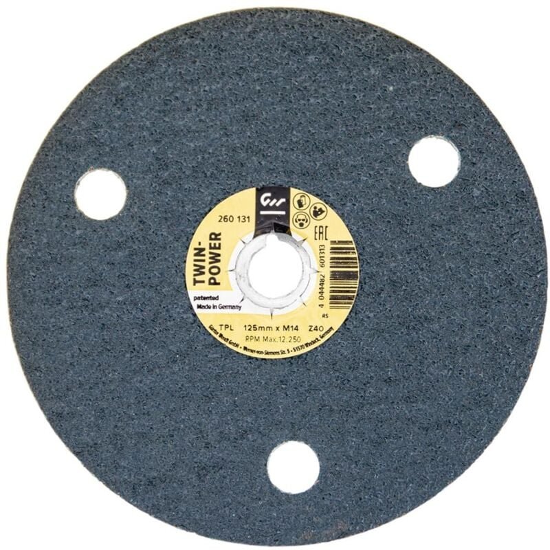 Wenko Wendt Schleifscheibe Twinpower 125 x 3,5mm Zirkonkorund K80