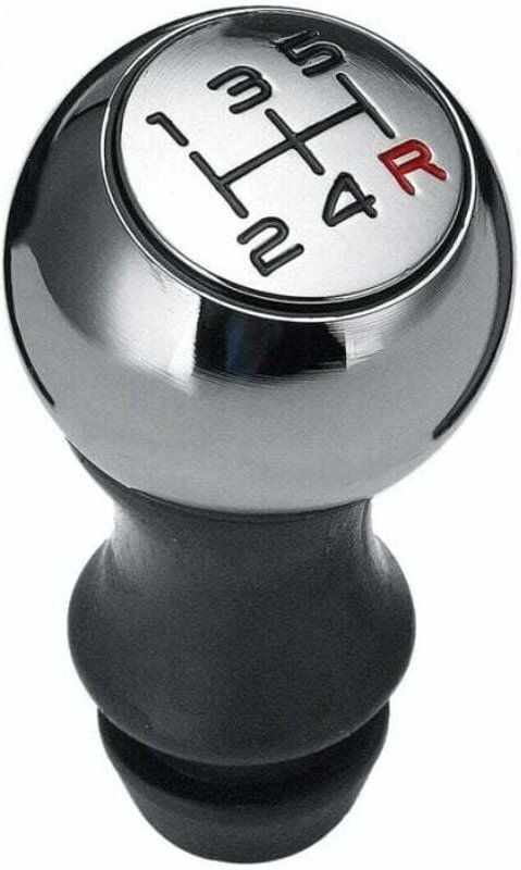 Pomello del cambio in alluminio a 5 velocità per 106 206 207 207 306 307 407 408 508 argento + nero