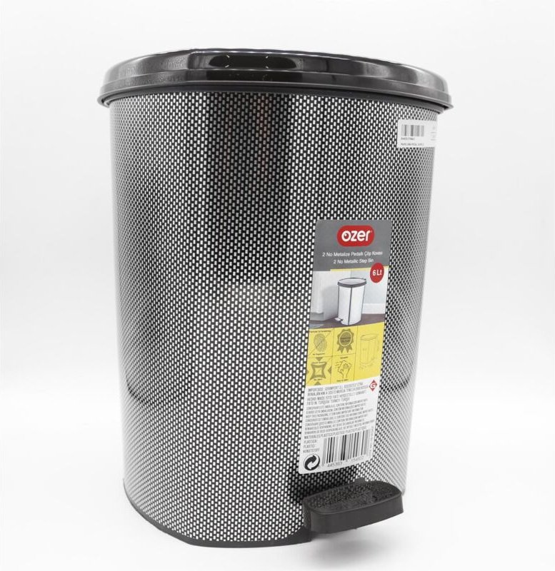 Treteimer, 6-Liter-Mülleimer für das Badezimmer zu Hause, großer, kreativer, abgedeckter, fußbetriebener Mülleimer, geei...