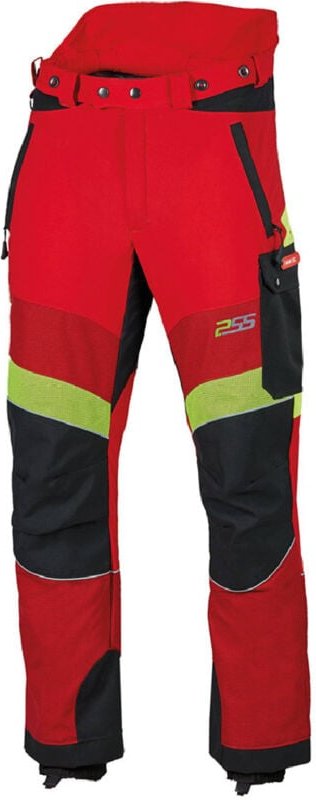 PSS - Schnittschutzhose X-treme Breeze Rot/Gelb Größe 56
