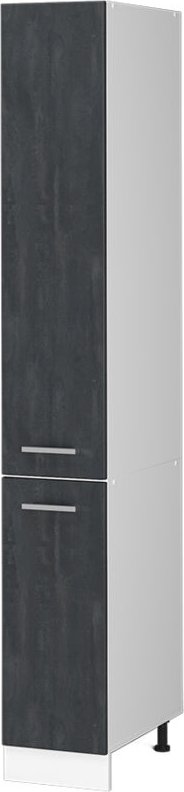 Vicco - Hochschrank R-Line, Schwarz Beton, 30 cm