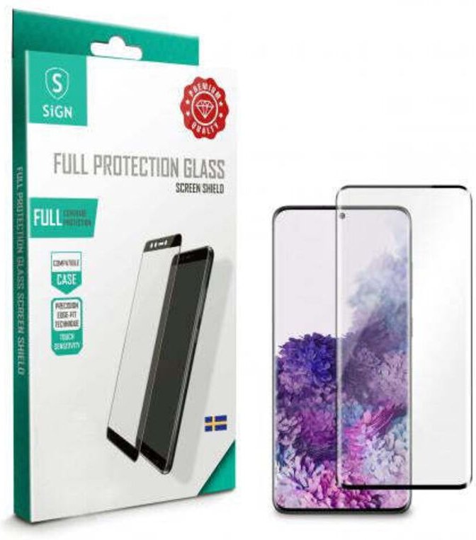 Sign displayschutzfolie aus gehartetem glas fur samsung galaxy s21 plus ultraschall fingerabdruck entsperrung