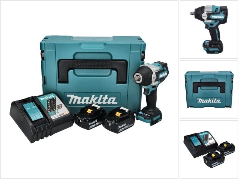 Dtw 700 rgj Akku Schlagschrauber 18 v 700 Nm 1/2' xpt Brushless + 2x Akku 6,0 Ah + Ladegerät + Makpac - Makita
