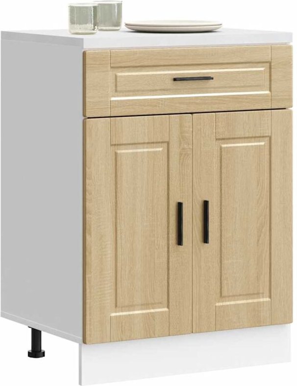 Küchenunterschrank Porto Sonoma-Eiche Holzwerkstoff - Vidaxl