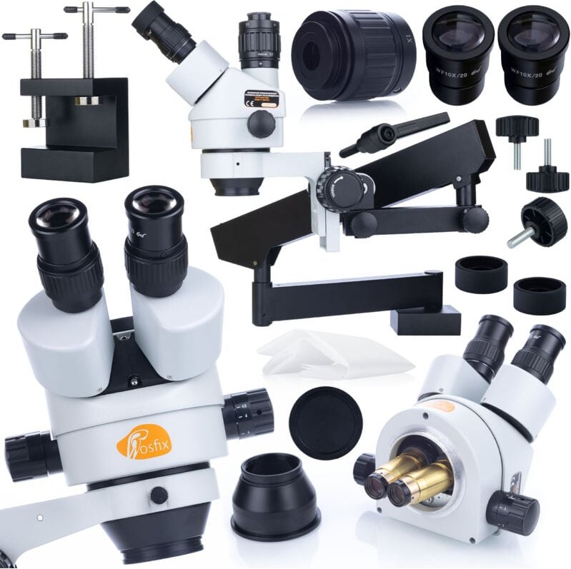 Trinokulares Stereomikroskop auf einem Ausleger Rosfix Neptune Pro MSNP-T-WDMS1