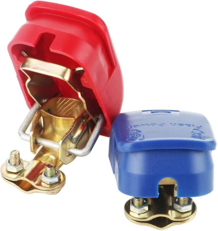 Ersandy - 2 Stück Schnellverschluss-Batterieklemmen, Schnellverschluss-12-V-Batterieklemmen-Batterieklemmen-Anschlüsse, ...