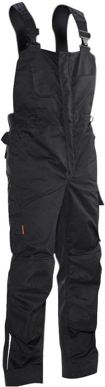 JOBMAN Latzhose 3730 Schwarz,Größe 64