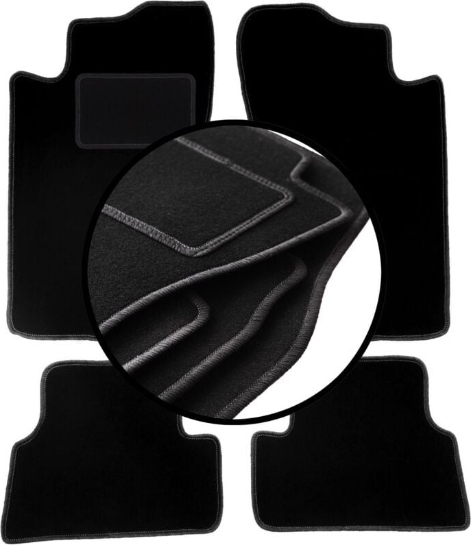 Komplettset Veloursmatten für: Mitsubishi Eclipse 2G Coupé (1995-1999)