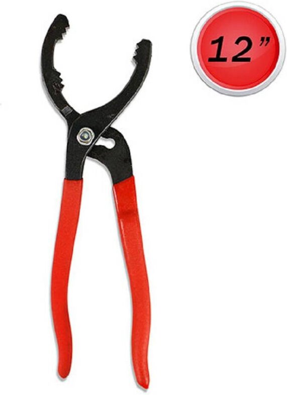 Trade Shop - KEY FILTER OIL 12" REGULABLE PINZA 50 TO 118 MM MANICO ANTISCIVOLO AUTO -