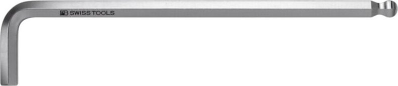 PB Swiss Tools Sechskant-Winkelschraubendreher, lang, verchromt, 10 mm, 230 x 46 mm