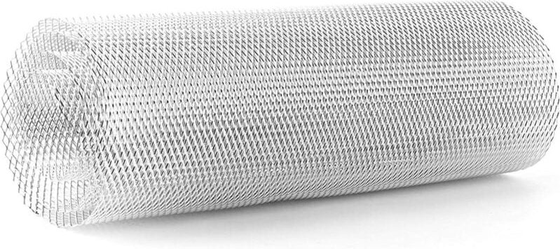 Lntyq Grille de maille universelle, grille de calandre de voiture en alliage d'aluminium 3x6mm grille de corps de grille...