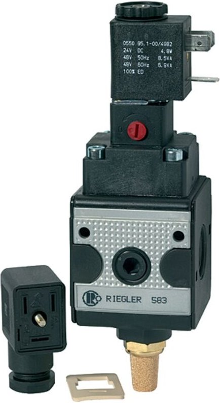 Schaltventil (3/2-Wegeventil) »multifix«, 110 v ac, bg 3, g 1/2 - Riegler