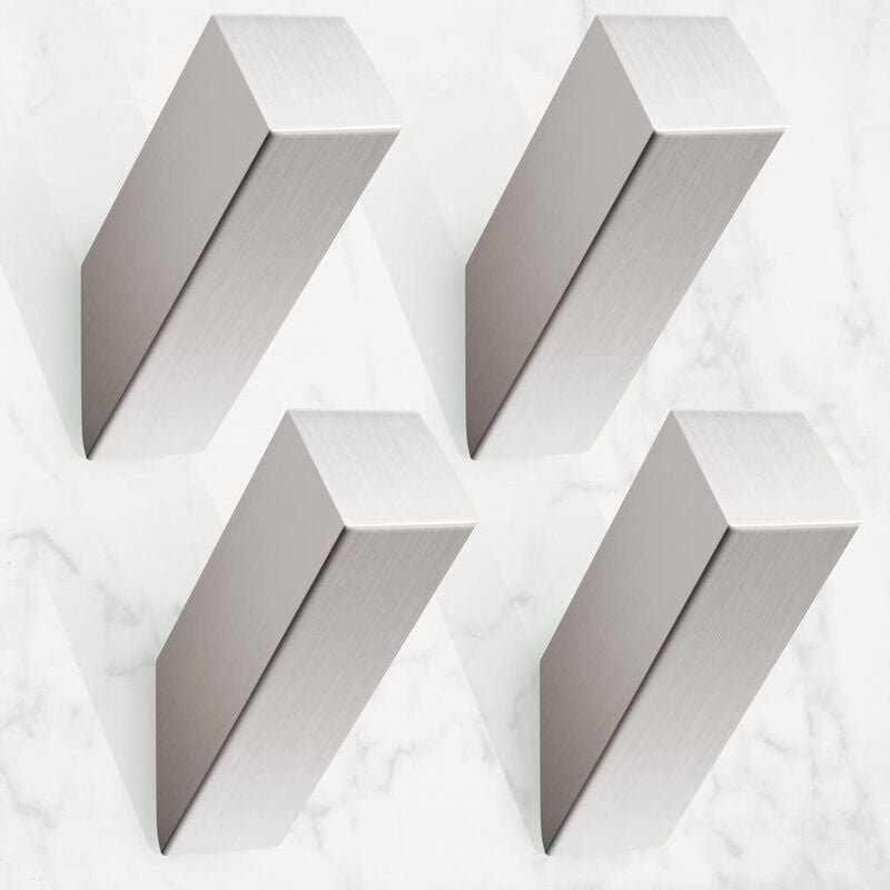 Handtuchhaken, moderne, wasserdichte silberne Wandhaken für das Badezimmer, robuste Wandhaken aus SUS 304 Edelstahl (4er...