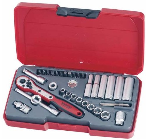 Jeu de clés à douille, 1/4 pouce, T1435AF Tengtools 172470205