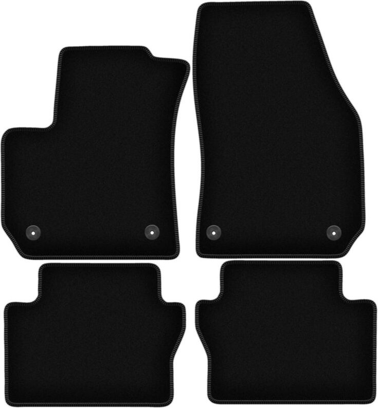 BASIC schwarze Veloursmatten für: Opel Zafira B Minivan (2005-2014)