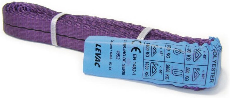 Anschlagmittel ohne Ende 30 mm cmu 1t Nutzlast 2,50 m violett LEVAC - 4815A250